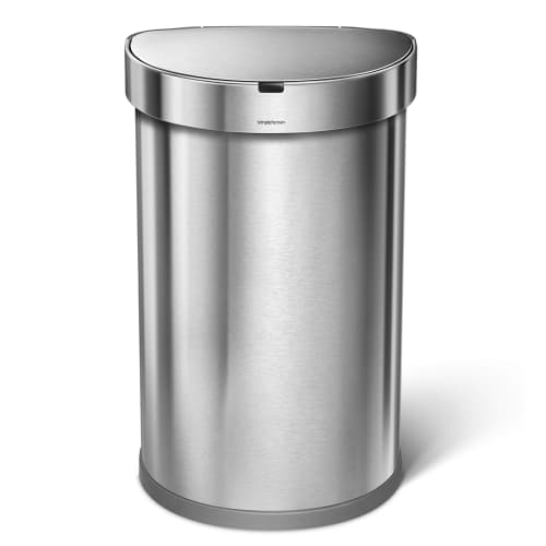 Simplehuman 45 Litre Semi-Round Sensor Can with Liner Rim